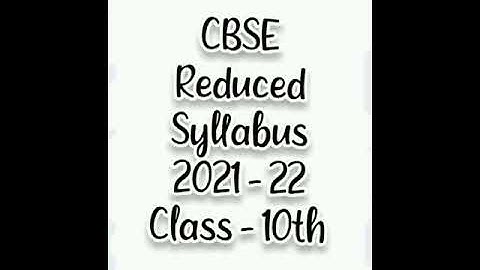 CBSE syllabus Term-1st  2021 - 22 Class 10th
