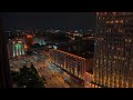 🌃 Russia Moscow Ambience ✦ Night Traffic  ✦ Brown Noise   for Sleep or Deep Focus  24/7