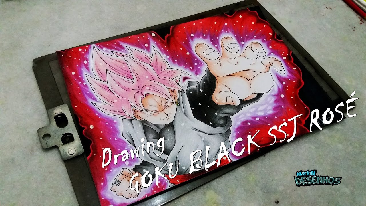 Speed Drawing - Goku SSJ Blue  Black SSJ Rose (Dragon Ball Super) 