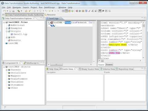 How to import sample Data Transformation project and execute it using CM console command