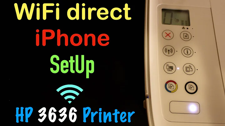 HP DeskJet 3636 WiFi Direct SetUp, iPhone SetUp, review !!