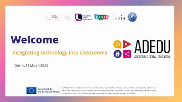 ADEDU Webinar: Integrating technology into classrooms