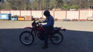 Honda XL200R 1983 Japanese Import - Test ride @oldgoldmotorcycles9832
