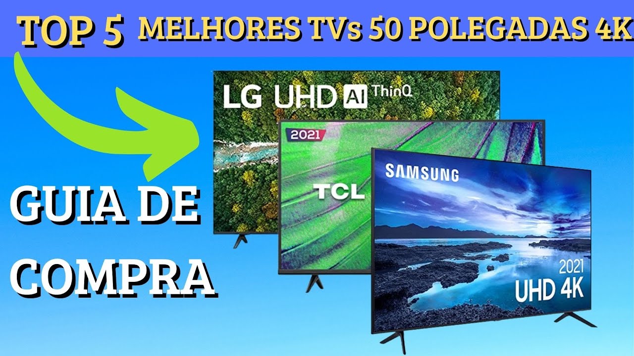 MELHORES TVs 50 POLEGADAS 4K 2022 TOP 5 - YouTube
