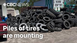 Piles of tires are mounting in Ontario. Now, the government is changing recycling rules again