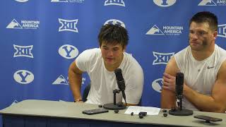 Bear Bachmeier Walker Lyons | BYU Football | Postgame  | Iowa State | October 9, 2026