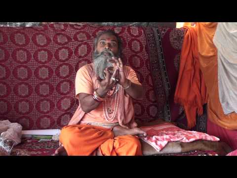 DHUNICAST Satsang with Naga Baba Upendra Giri Ji Maharaj at 2010 Hardwar Maha Kumbh Mela Part 9