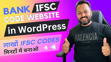 Make a Bank IFSC Codes Website in WordPress | Online Business Idea
