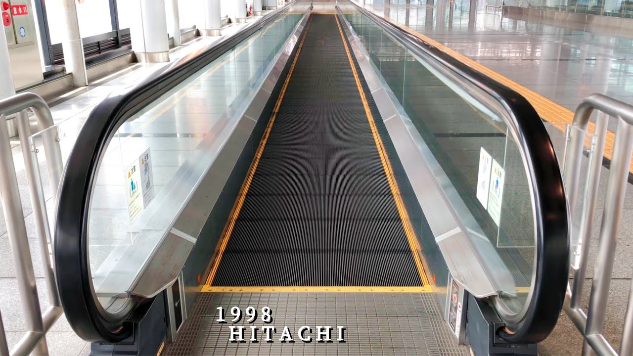 【エスカレーター 動く歩道 日立製】JR東海 東静岡駅 改札外 南→北 《速度速い》 HITACHI Escalator at JR Tokai Higashi-Shizuoka Station
