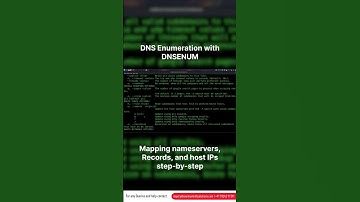 DNS Enumeration with DNSENUM - Step-by-Step Tutorial #cybersecurity #ethicalhacking #kalilinuxtools