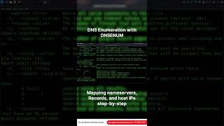 DNS Enumeration with DNSENUM - Step-by-Step Tutorial #cybersecurity #ethicalhacking #kalilinuxtools