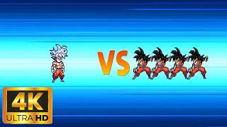 Power Warriors | Mastered Ultra Instinct Goku vs 4x Goku (Challenge) screenshot 4