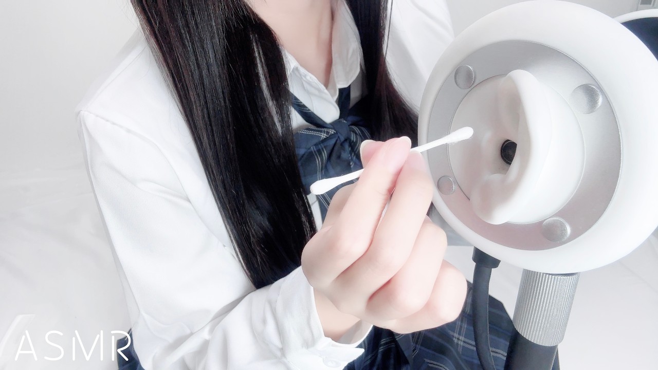 【ASMR】じっとしてて。同級生の近距離♡耳かき【睡眠導入┃囁き┃心音┃耳塞ぎ】