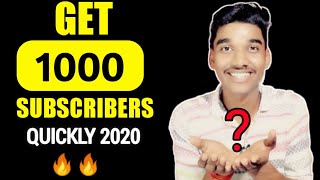 How To Get First 1000 Subscriber On Youtube | QUICKLY | 2020