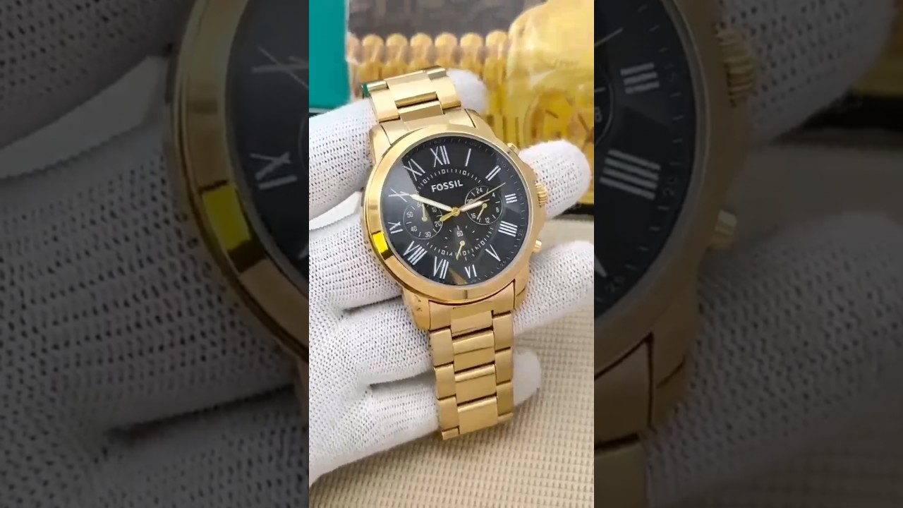 BLACK GLOSSY ion-plated heavy quality stainless steel case with a & Metal  strap. 