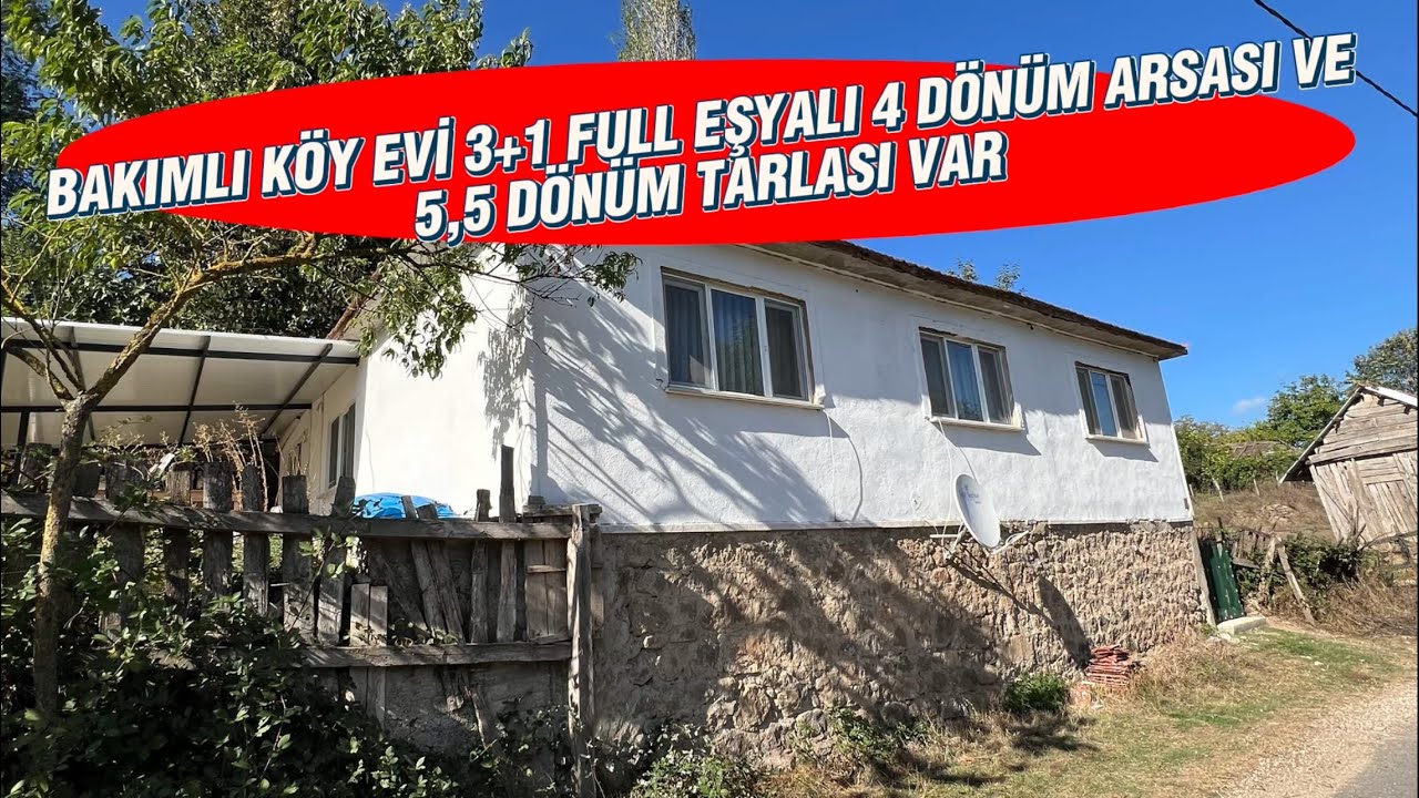 KÖY EVİ 3+1 YENİ BAKIMLI VE FULL YENİ EŞYALI