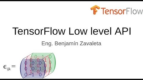 Deep learning con TensorFlow Low Level API-Introducción