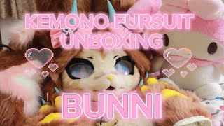 Unboxing Bunni!💖 | Kemono Fursuit Unboxing | Maker: zohar_ovo