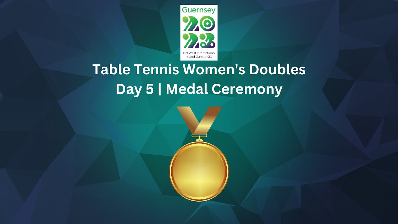 Table Tennis Women's Doubles Medal Ceremony YouTube