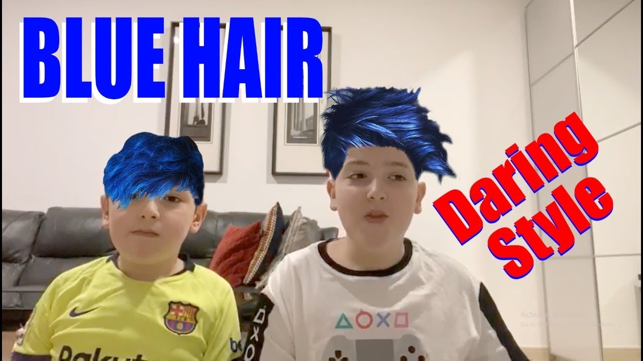 6. "Blue Highlights for Boys Hair: Maintenance and Aftercare" - wide 6