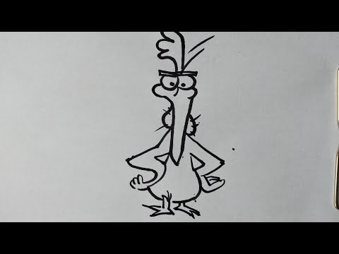 Cara menggambar burung yang