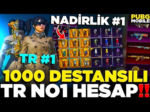 TR NO1 ÜNVANINI ALDIM 😮 TÜRKİYENİN EN NADİR HESABI! HAYAL GİBİ TR NO1 HESAP | PUBG MOBİLE