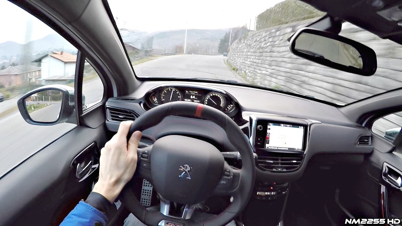 2016 Peugeot 208 GTI (208HP) POV Drive on Winding Roads top gun