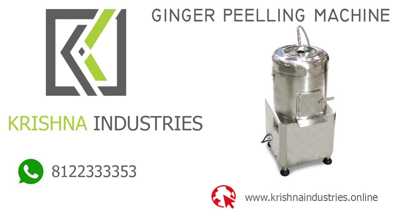 GINGER PEELING MACHINE | KRISHNA INDUSTRIES | COIMBATORE | 8122333353