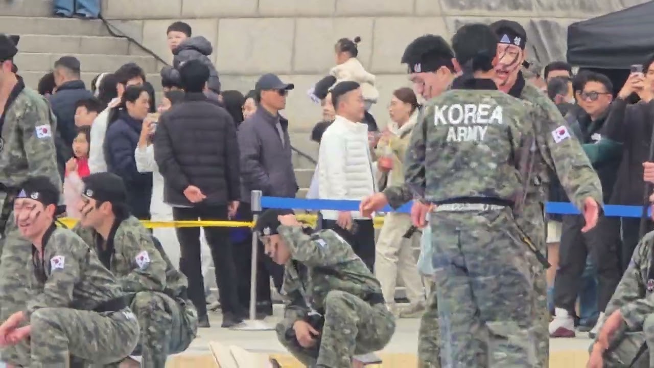 (세븐틴 호시)독립기념관 삼일절행사 육군 태권도 시범대 