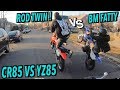 BM FATTY VS ROD TWIN WHEELIE BATTLE ! (CR85 vs YZ85) | BRAAP VLOGS