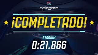 Speedrun Splitgate Stadium Easy 21.866s