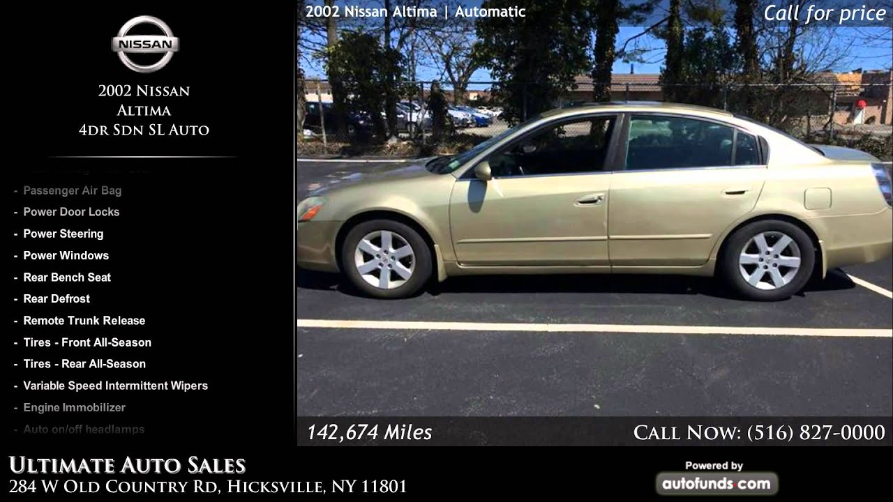 Used 2002 Nissan Altima Ultimate Auto Sales, Hicksville, NY SOLD