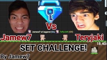 Jamew7 vs Tery 1BGL Set Challenge! OMG!! - Growtopia