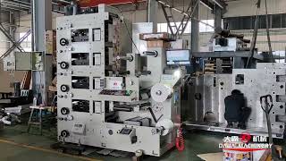 DABA 5 colors #label #flexoprinting machine with #UV system