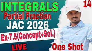 Day-108 | Ex-7.5 Solutions | Partial Fraction | Ashu sir | Best Solution #jac2026 #mvviQuestion