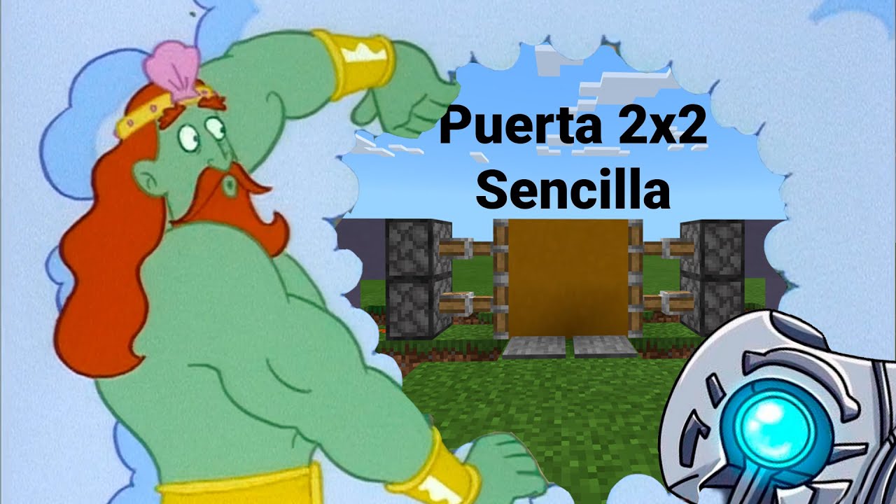 Tutorial Minecraft Bedrock: Puerta simple 2x2
