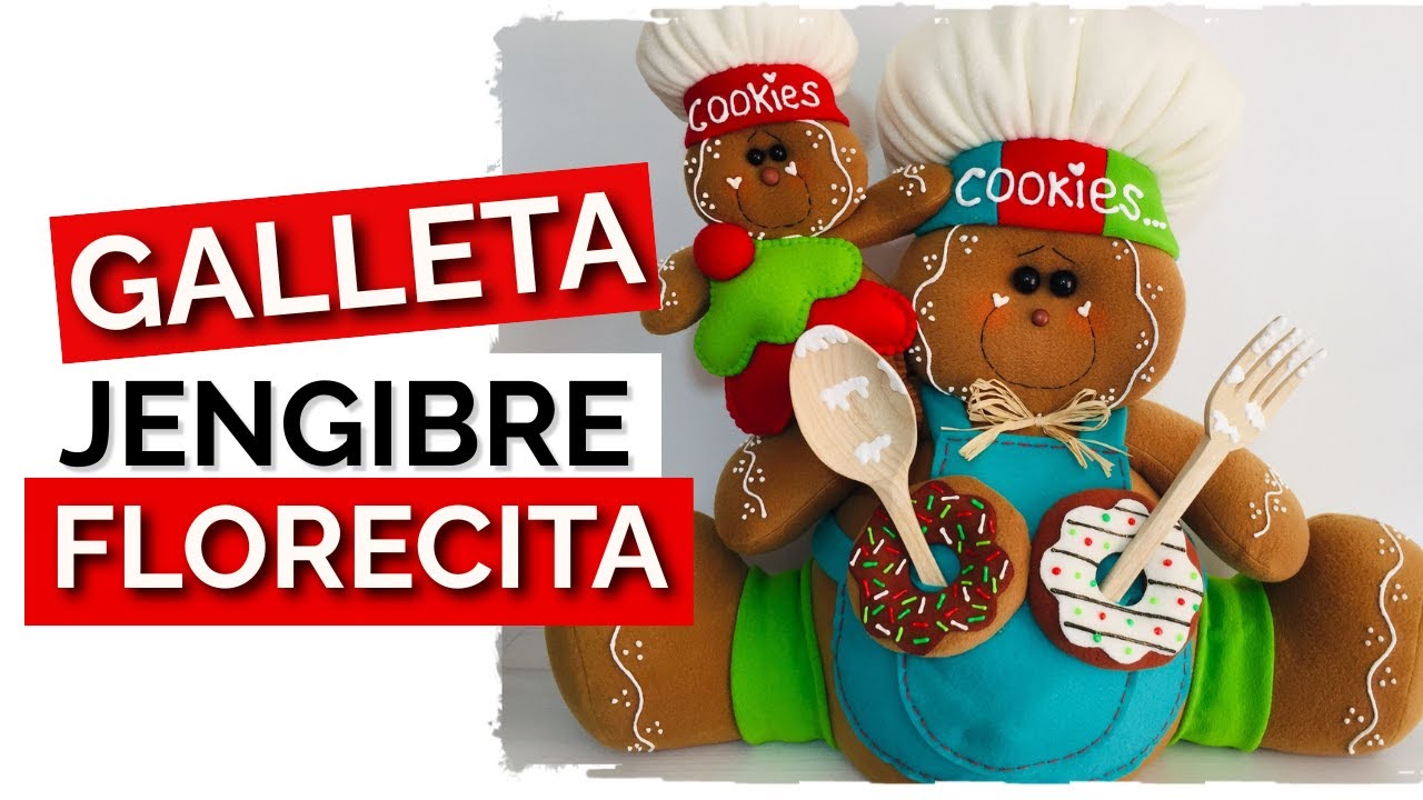 ➤Cómo Hacer una Hermosa GALLETA de JENGIBRE para Decorar en esta Navidad - Manualidades Navideñas