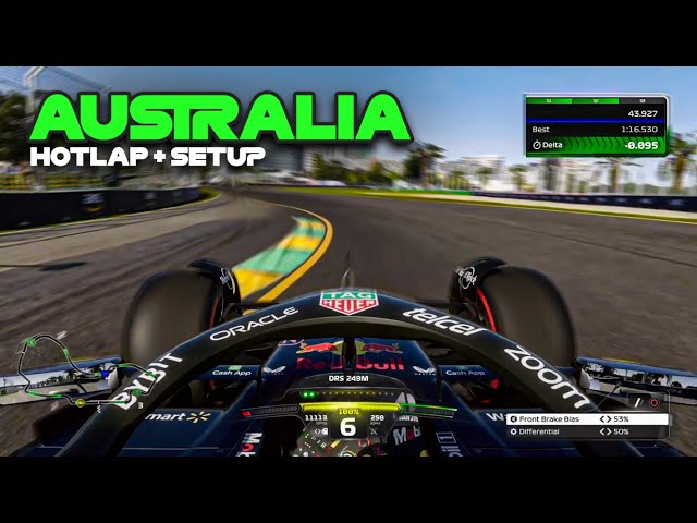 F1 22: AUSTRALIA HOTLAP + SETUP (1:16.535) 