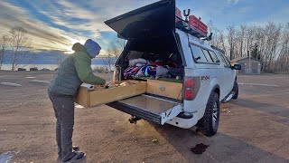 Solo Truck Camping in Sub-Freezing Weather