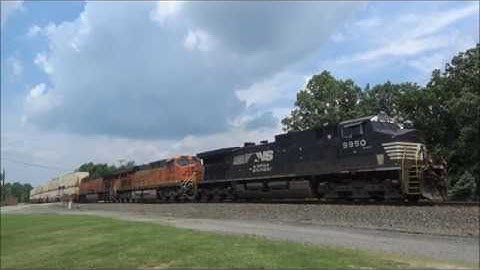 NS Intermodal 20W - NS Dash 9 #9950, BNSF ES44DC #7808 & BNSF Tier 4 ET44C4 #3876 - Rootstown OH