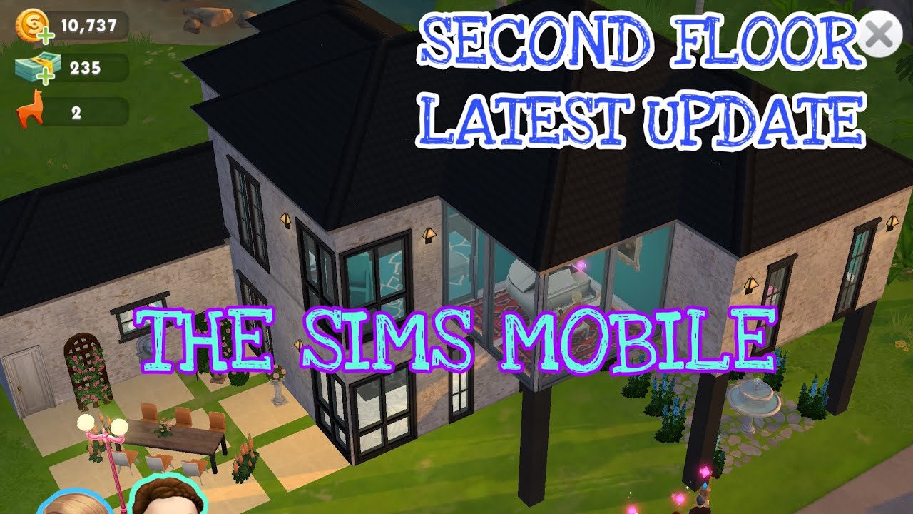 The sims mobile | My new house for SECOND FLOOR UPDATE | Cheap house cheap budget