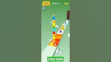 STACK RIDER LV 10 GAMEPLAY ANDROID| IOS #shortbeta #stackrider
