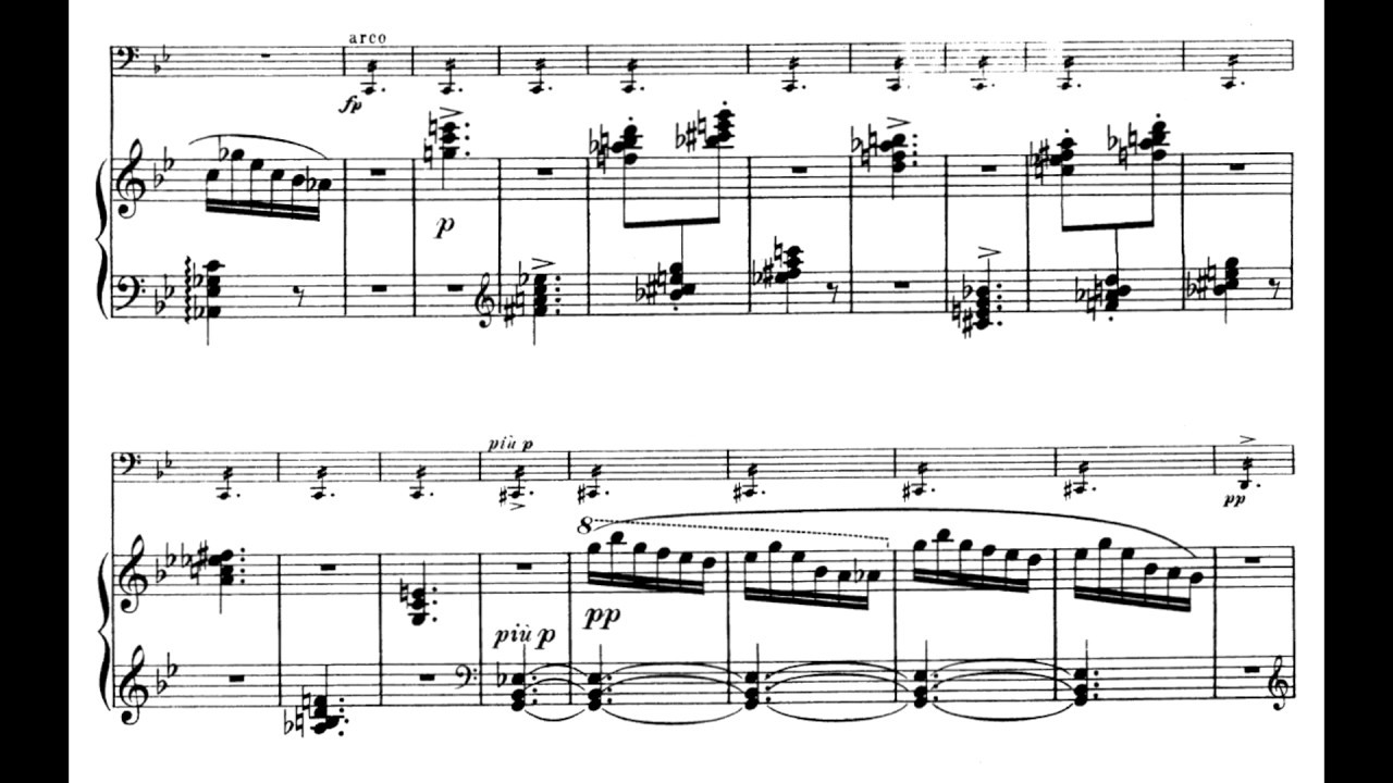 Ernö Dohnányi - Cello Sonata in B flat Minor, Op. 8 [audio + score]