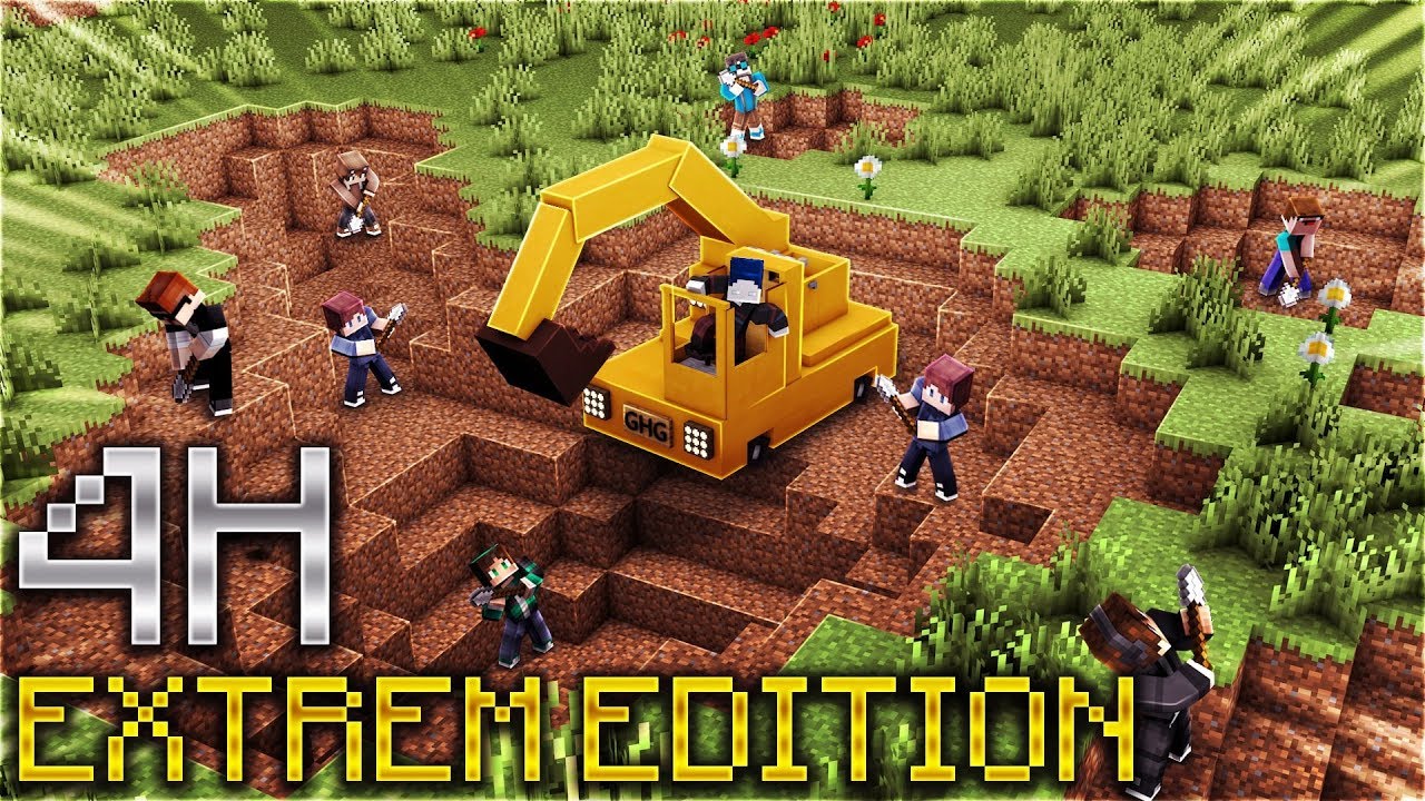 4 STUNDEN BLÖCKE ABBAUEN - 50 SPIELER (EXTREM EDITION)