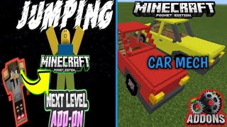 Minecraft Pocket Edition || Add-On Car MECH+Emotion JUMPING ROBLOX Mcpe screenshot 5