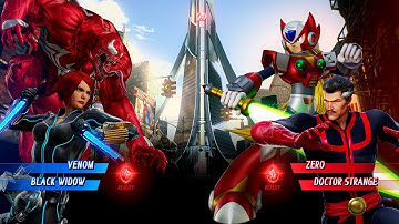 RED VENOM, BLACK WIDOW VS ZERO, DOCTOR STRANGE - Marvel vs. Capcom: Infinite All Characters Unlock