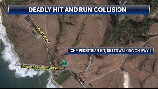 Hit and run investigation underway after pedestrian hit, killed along Highway 1 near Scott Creek