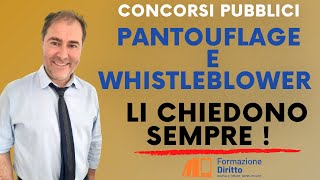 Diritto amministrativo : PANTOUFLAGE e WHISTLEBLOWER - Li chiedono sempre ai concorsi