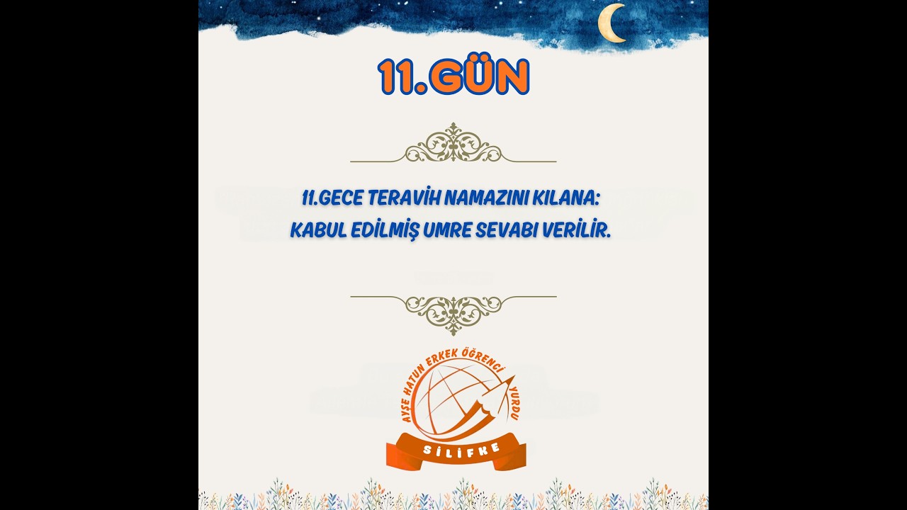 RAMAZAN I ŞERİF 11