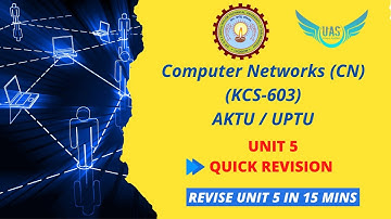 Computer Networks (CN) Unit 5 Quick Revision | KCS 603 | AKTU | Exam | Unique AppSites